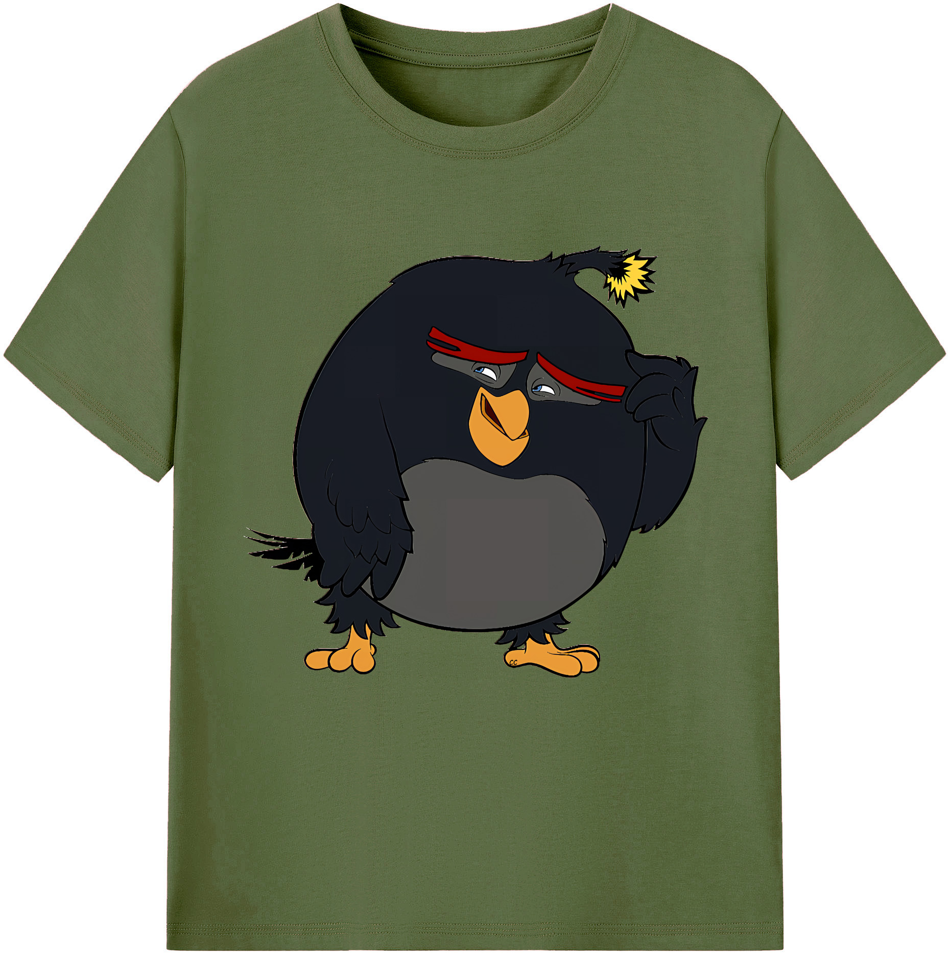 （画像用） Angry Birds アングリーバード 綿100％半袖Tシャツ（フロントプリント）